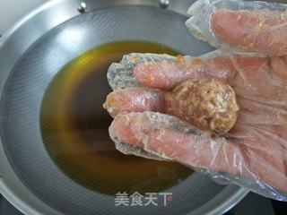 “ 肉食、荤菜 ”蒜香风味丸子的做法步骤:3