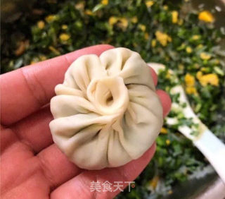 韭菜鸡蛋包子的做法步骤：6