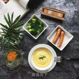 蛋奶白米盅的做法步骤:4