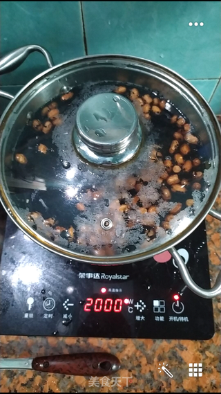 黑米花生糖水的做法步骤:6