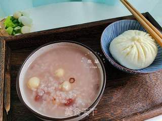 红豆莲子粥的做法步骤:6