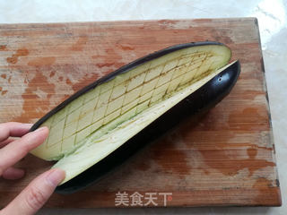 蒜香烤茄子的做法步骤:2