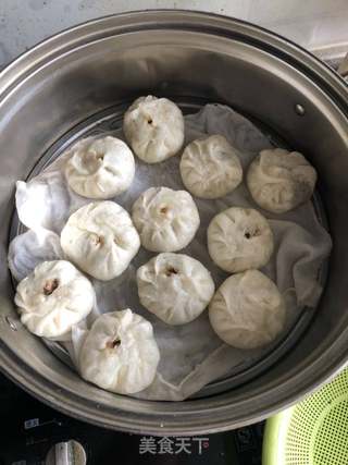 小葱香菇肉包的做法步骤:14