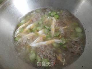 油条丝瓜汤的做法步骤:8
