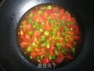 蕃茄西兰花捞面的做法步骤:9