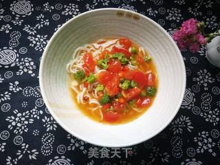 蕃茄西兰花捞面的做法步骤:12