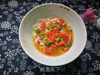 蕃茄西兰花捞面的做法步骤:11
