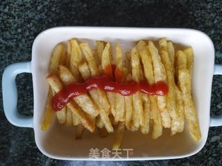 土豆薯条(烤箱版)的做法步骤:9