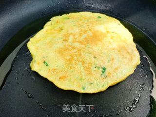 苦瓜鸡蛋饼的做法步骤:8