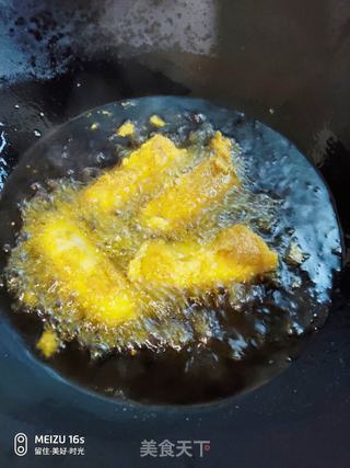 油炸燕麦香蕉的做法步骤:7