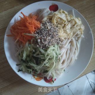 蛋丝凉面的做法步骤:5