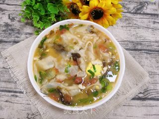 饺子皮汤面的做法步骤:15