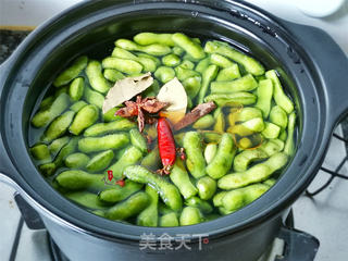 盐水煮毛豆 的做法步骤:4
