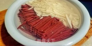 黑白豆腐羹的做法步骤:7