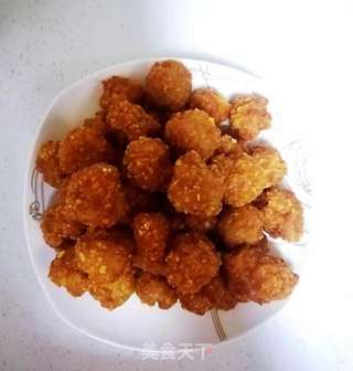 干炸小肉丸的做法步骤:6