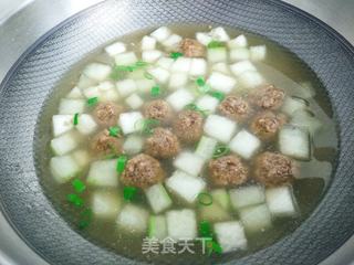 冬瓜丸子汤的做法步骤:6