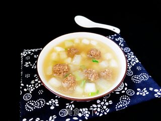 冬瓜丸子汤的做法步骤:7