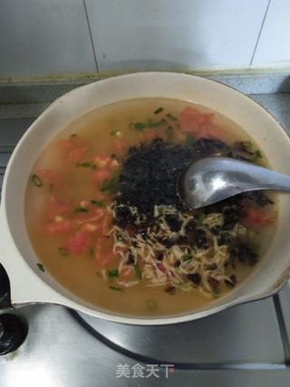 西红柿汤面的做法步骤:8