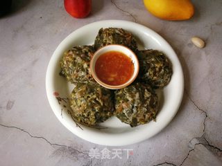 蒸马蜂菜馍的做法步骤:11