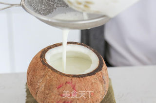 原只椰子炖双皮奶的做法步骤:8