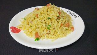 黄金蛋炒饭的做法步骤:12