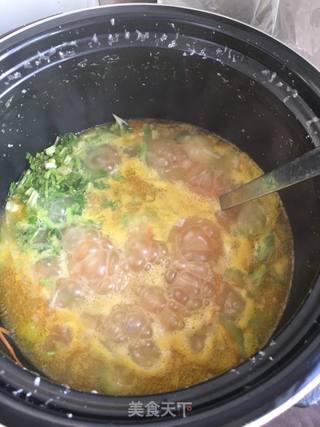 丝瓜鸡丝粥的做法步骤:15