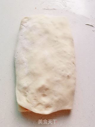 葱香火腿扭扭小花卷的做法步骤:12