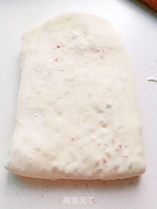 葱香火腿扭扭小花卷的做法步骤:14