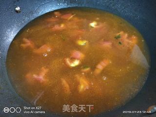 金针菇疙瘩汤的做法步骤:4