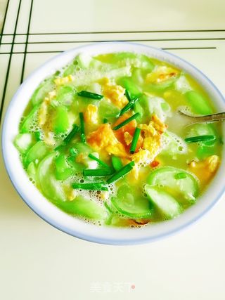 鸡蛋丝瓜汤的做法步骤：13