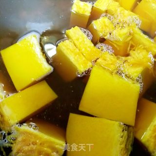 南瓜绿豆汤的做法步骤:4