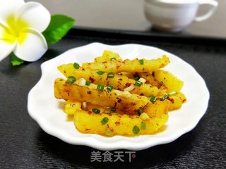 香辣土豆条的做法步骤：9