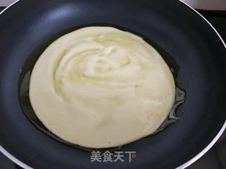 奶酪香蕉鸡蛋饼的做法步骤:4