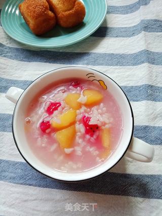 宝宝辅食水果粥的做法步骤:7