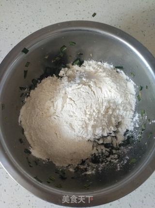 韭菜新吃法:肉酱韭菜鸡蛋扯面的做法步骤:6