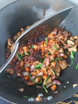 韭菜新吃法:肉酱韭菜鸡蛋扯面的做法步骤:31