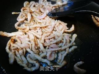青椒肉丝盖面的做法步骤:5