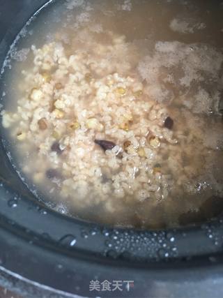 人参果绿豆粥的做法步骤:7