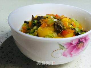 牛肉彩蔬浇面的做法步骤：10