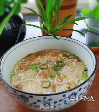 丝瓜肉丝面的做法步骤:10