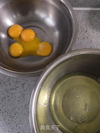 菠菜汁蒸蛋糕的做法步骤:3