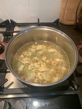 荠菜豆腐羹的做法步骤：3