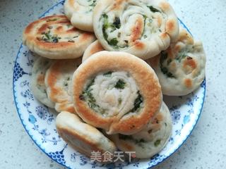 发面葱花饼的做法步骤:11
