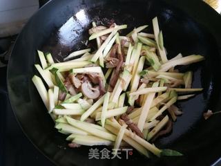 南瓜肉丝炒面的做法步骤：5