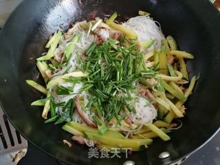 南瓜肉丝炒面的做法步骤：7