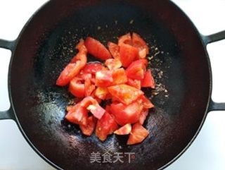 酸辣茄汁烩面的做法步骤:4