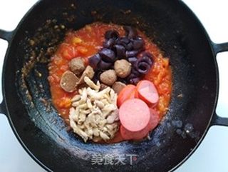 酸辣茄汁烩面的做法步骤:6