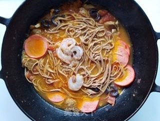 酸辣茄汁烩面的做法步骤:9