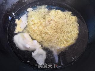 青菜鸡蛋汤面的做法步骤：4