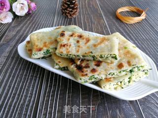 韭菜鸭蛋豆腐饼的做法步骤:10